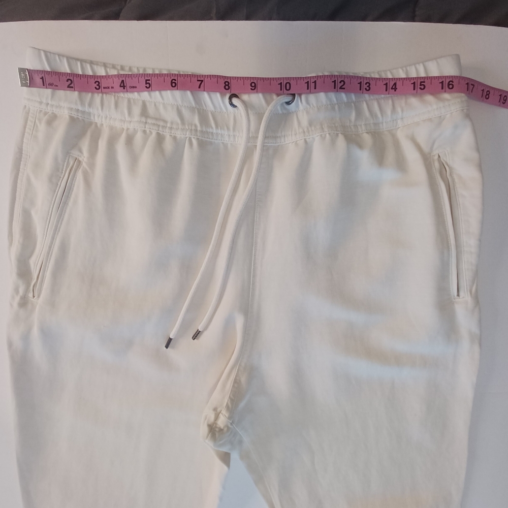 James Perse Super Soft Twill Drawstring Waist Pants Women's Lg Vanilla - Picture 7 of 12